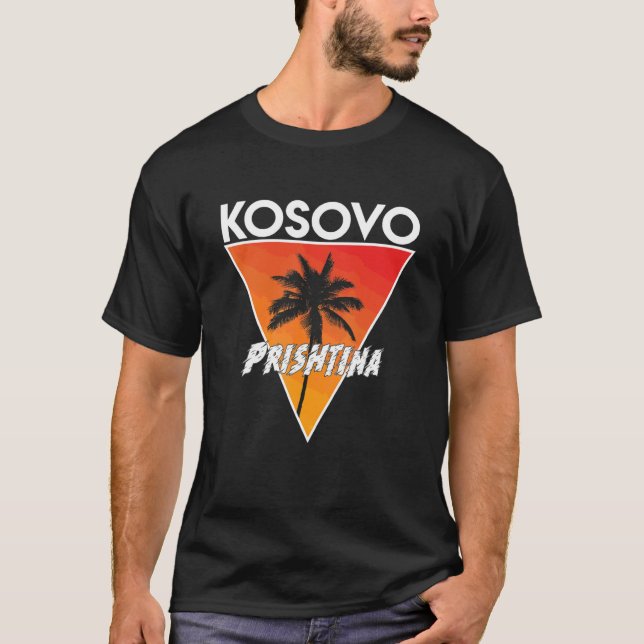 Camiseta Kosovo Com Cores Ensolaradas (Frente)