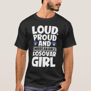 Camiseta Kosovo Flag Kosovares Orgulhosos Homens e Mulheres