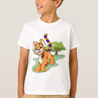 Camiseta Kougra alaranjado aventuroso na ilha do mistério