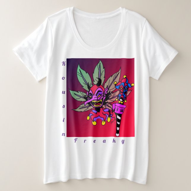 Camiseta Kousin Freaky Devil Weed (Frente do Design)