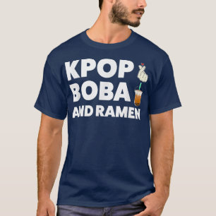 Camiseta Kpop boba e Ramen K-pop