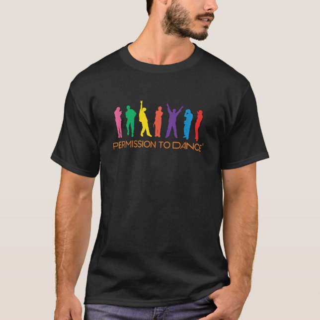 Camiseta kpop colorido (Frente)