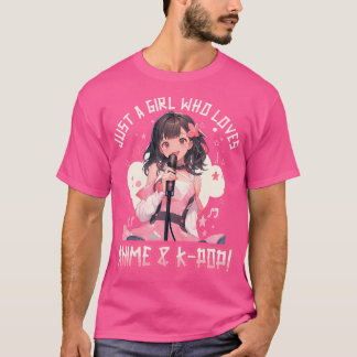 Camiseta Kpop Coreano Popmusic Apenas uma garota que ama an