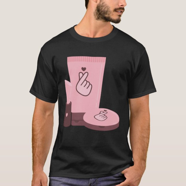 Camiseta Kpop Corp Drama Makeup K pop Heart Merch (Frente)