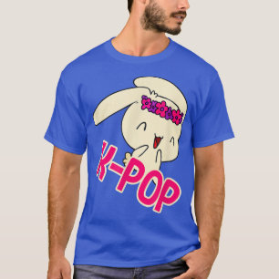 Camiseta KPop Cute Kawaii Bunny Funny Rabbit Coreia do Sul