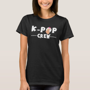 Camiseta Kpop de Pop Coreano da Tripulação de Pop