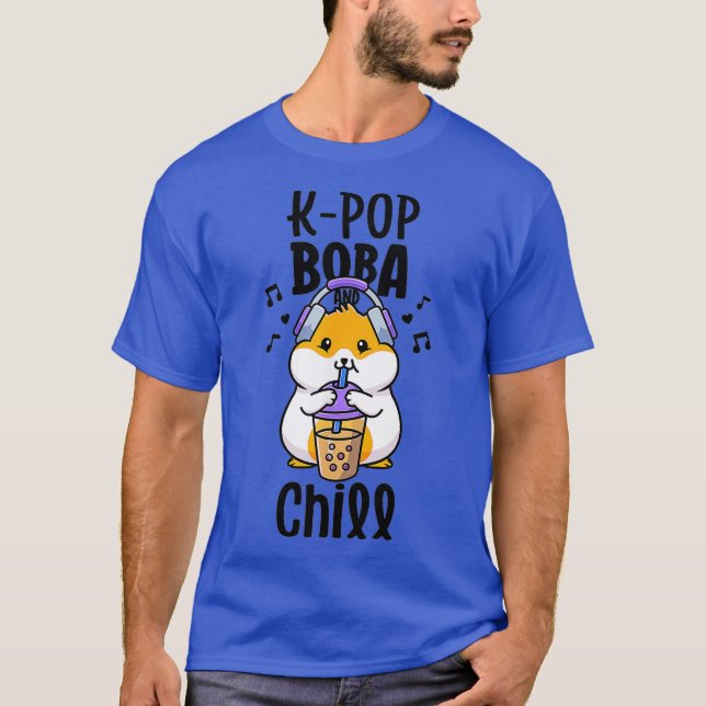 Camiseta KPop E Chill Boba E Kawaii Pop (Frente)