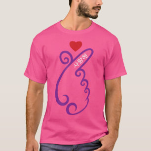 Camiseta Kpop Finger Hearple Pop Music Fan K-Po