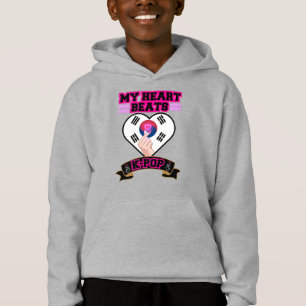 Camiseta KPop Heart Korea Flag Hand Hand Symbol Music Desig