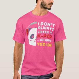 Camiseta kpop sempre k pop música pop coreana retro