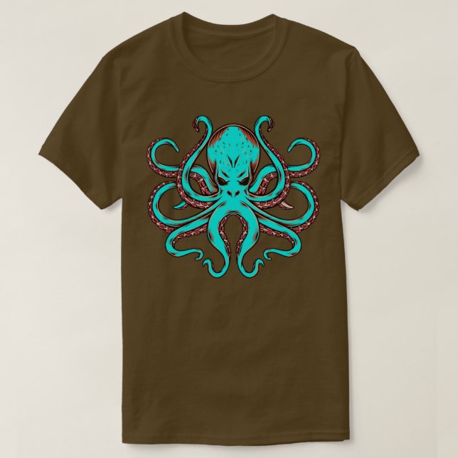 Camiseta Kraken Lover Sea Monster Gift Octopus (Frente do Design)