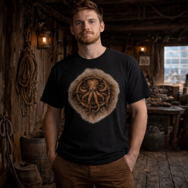 Camiseta Kraken Marca Símbolo Pirata (Criador carregado)