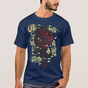 Camiseta Kraken Octopus Dragon Art Japão