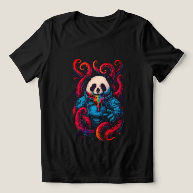 Camiseta Kraken Panda Cósmico (Design frontal)