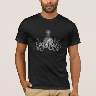 Camiseta Kraken - Polvo Gigante Negro / Cthulu