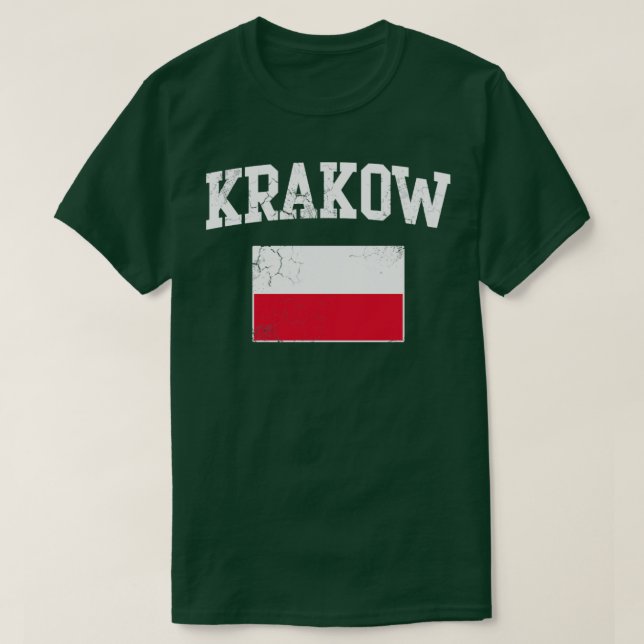 Camiseta Krakow Polônia Flag Polski Polska Polski (Frente do Design)