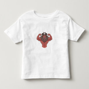 Camiseta Krampus Assustador Natal Flexionando Músculo Fitne