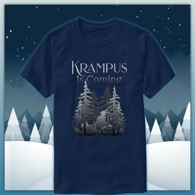 Camiseta Krampus Está Chegando (Criador carregado)