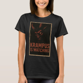 Camiseta Krampus Is Watching – Vintage Horror Christmas Shi