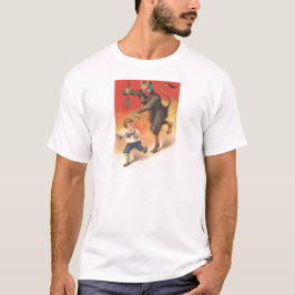 Camiseta Krampus Perseguindo Criança