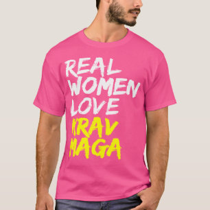 Camiseta Krav Maga Atletas de Artes Marciais Mulheres Reais