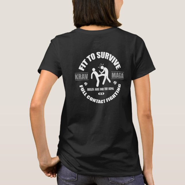 Camiseta Krav Maga: Darwin2 Wmn (Verso)