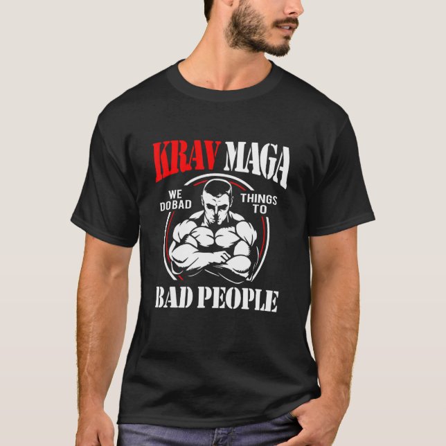 Camiseta Krav Maga Pessoas Más (Frente)