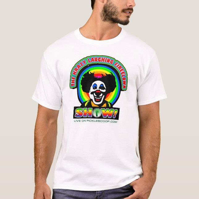 Camiseta Krazy que ri o T de FireClown (Frente)