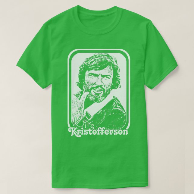Camiseta Kris Kristofferson Estilo Retro Forneça (Frente do Design)