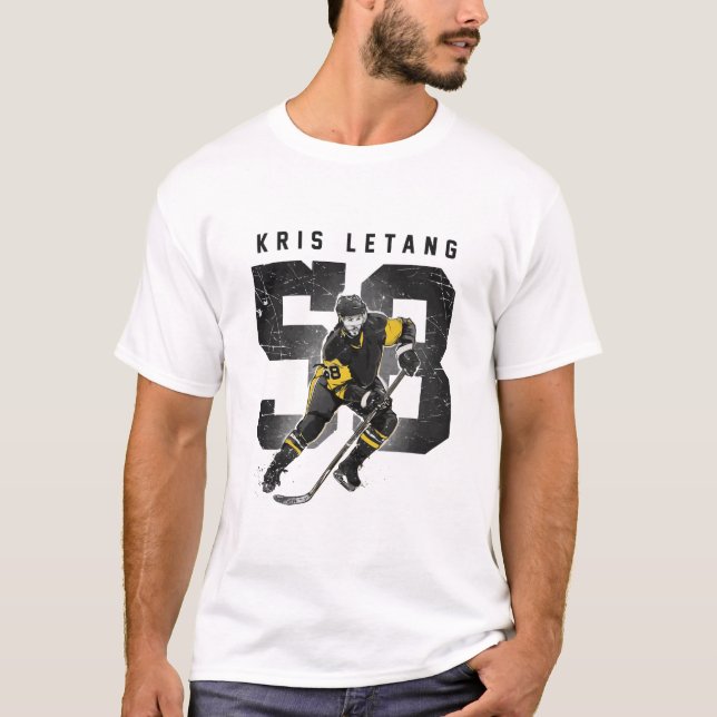 Camiseta kris letang number retro (Frente)