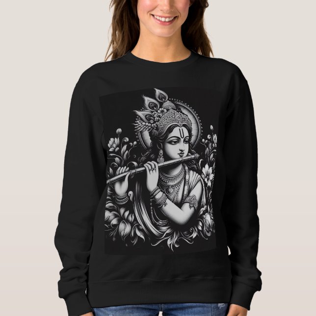 Camiseta Krishna Preto e Branco (Frente)