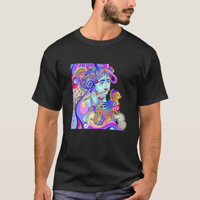 Camiseta Krishna Yoga Third Eye Isha Hindu Linga (Frente)