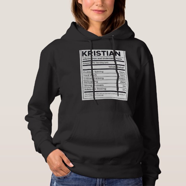 Camiseta Kristian Nutrition Information Problem Resolvendo  (Frente)