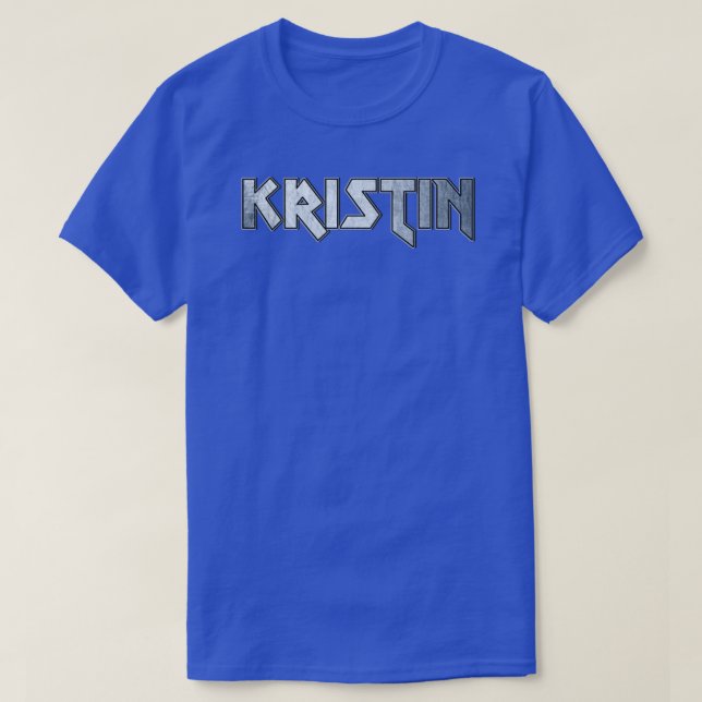 Camiseta Kristin de metal pesado (Frente do Design)