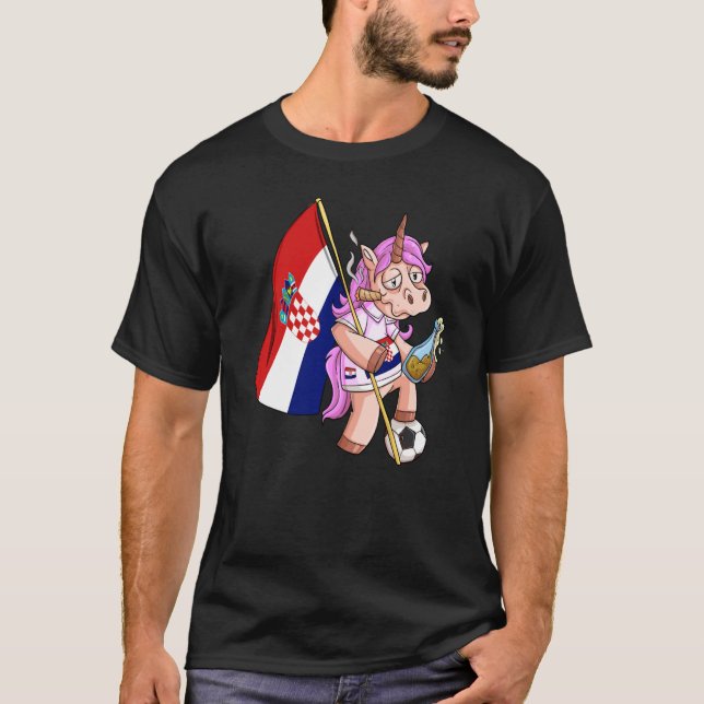 Camiseta Kroaten Party Unicorn (Frente)