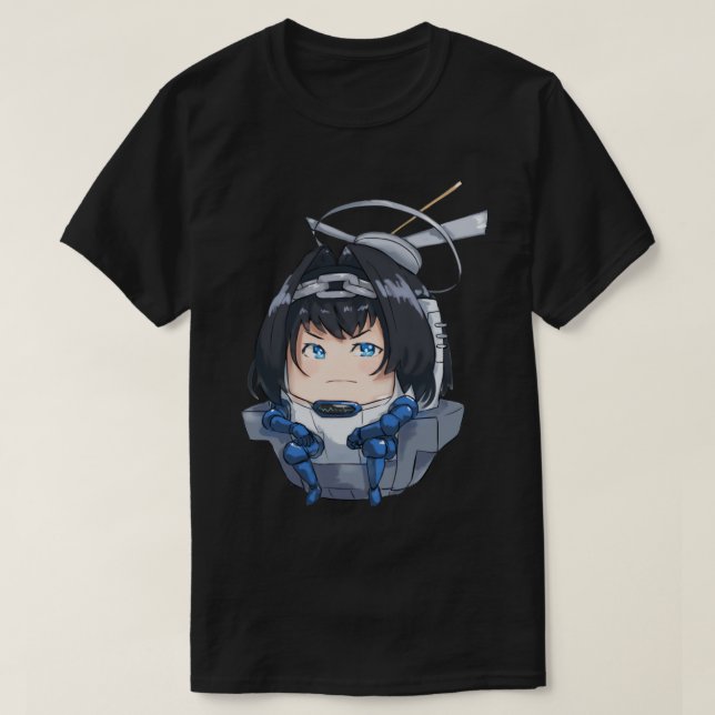 Camiseta kronii hololive kronii face real kronii dakimakura (Frente do Design)