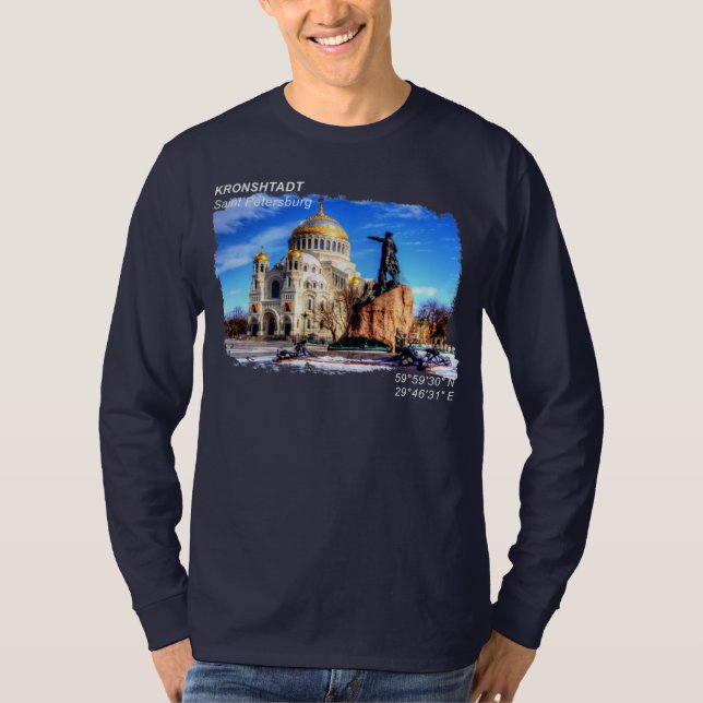 Camiseta Kronshtadt, Ruas. Petersburgo, Rússia (Frente)