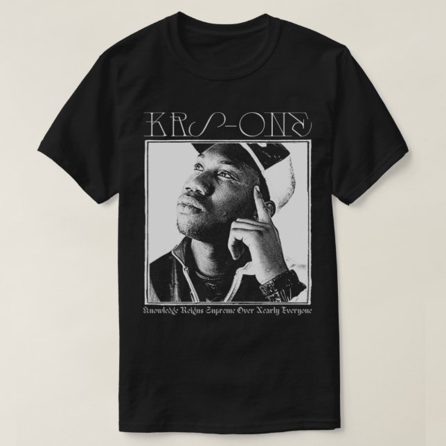 Camiseta KRSONE Old School Hip Hop (Frente do Design)