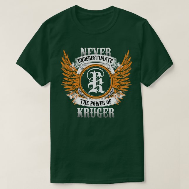 Camiseta Kruger Name Shirt Nunca Subestima O Poder De (Frente do Design)