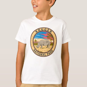 Camiseta Kruger National Park White Rhinocerontes Viagem Ar