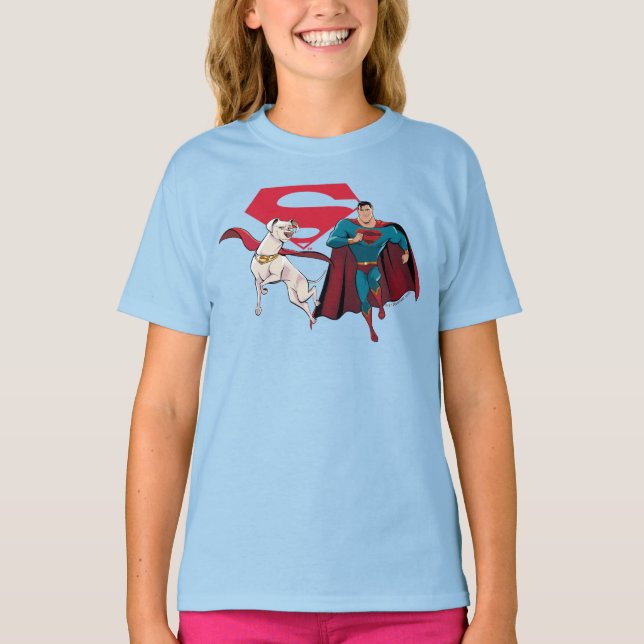 Camiseta Krypto e Superman (Frente)