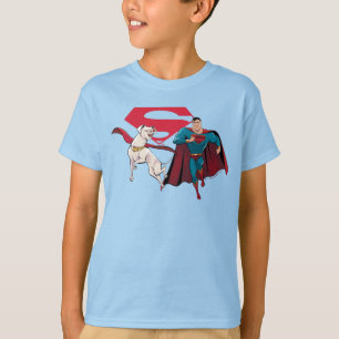 Camiseta Krypto e Superman