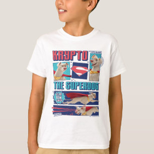 Camiseta Krypto Os Painéis De Quadrinhos Super Cachorros