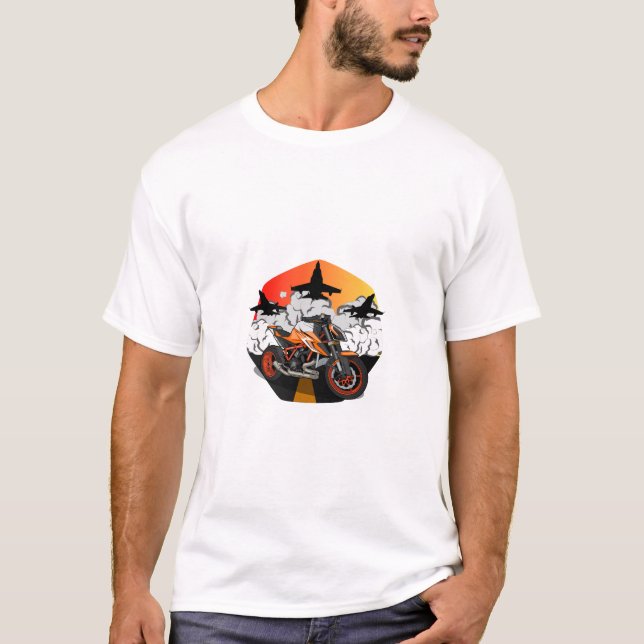 Camiseta KTM 1290 SuperDuke on the airbase (Frente)