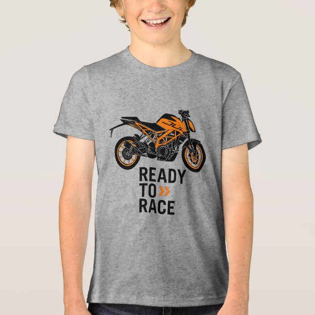Camiseta KTM Ready to Race Tee – Fuel the Ride, Own the Rd (Frente)