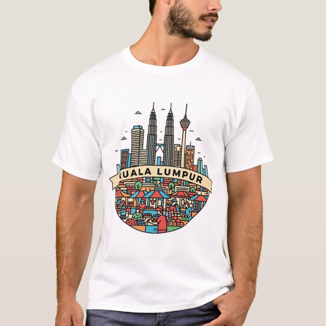 CAMISETA KUALA LUMPUR, MALÁSIA (Frente)