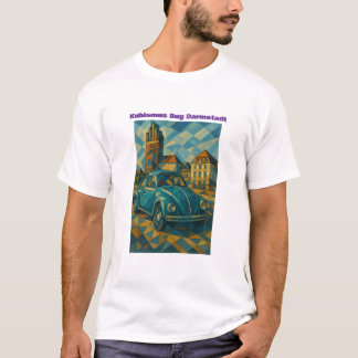 Camiseta Kubismus Bug am Fünffingerturm Darmstadt