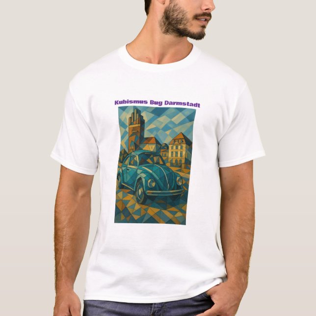 Camiseta Kubismus Bug am Fünffingerturm Darmstadt (Frente)