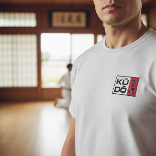 Camiseta Kudo – Emblema Mínimo de Artes Marciais Japonesas