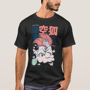 Camiseta Kuko É Um Bom Yokai Japonês Como Raposa Na